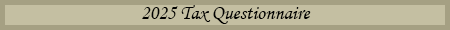 2024 Tax Questionaire